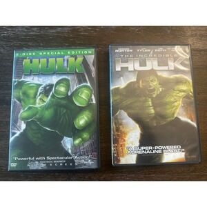 Marvel Hulk DVD Bundle Hulk 2-Disc Special Edition & The Incredible Hulk 2008